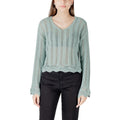 Only Turquoise Sweatshirt Made From Recycled Cotton Blend