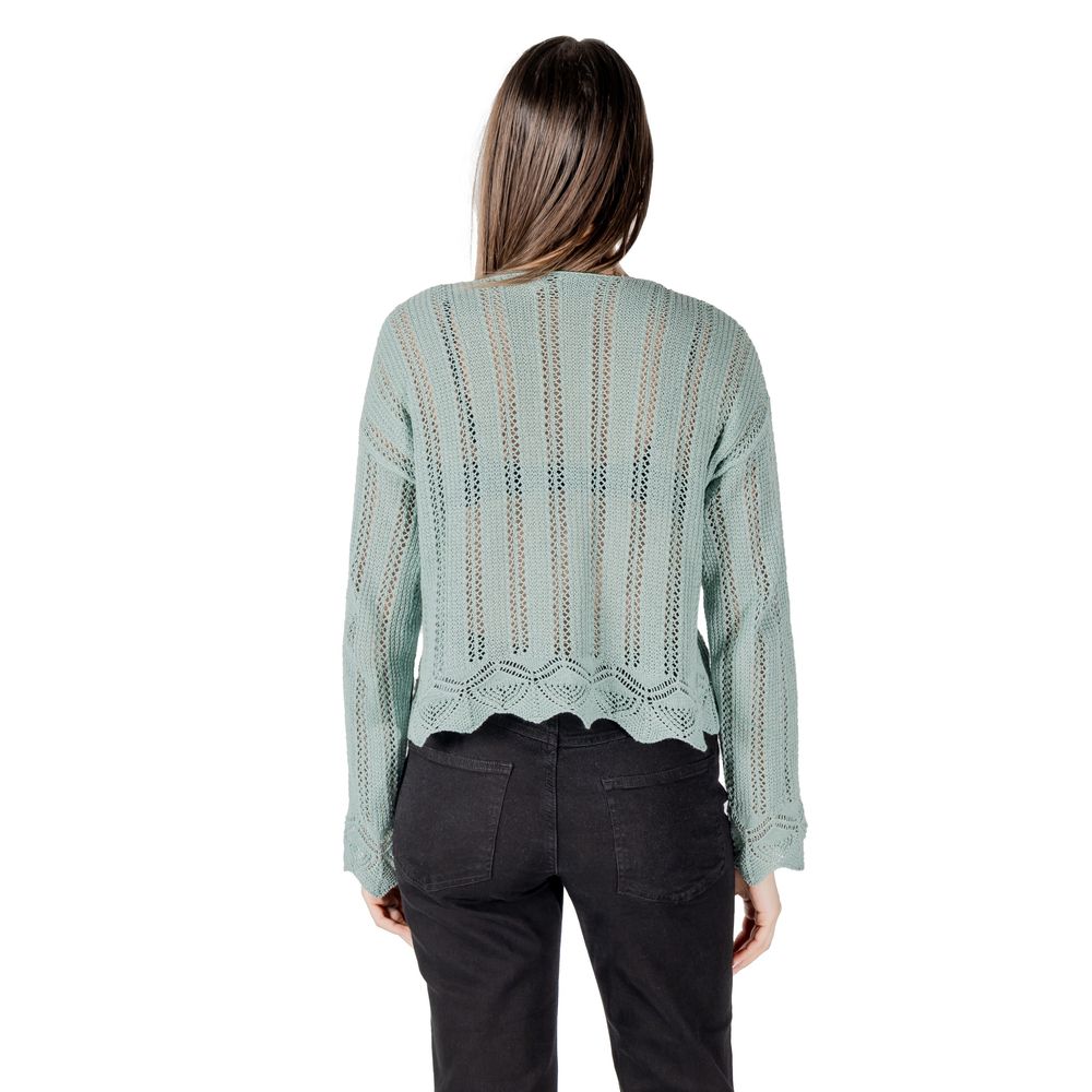 Only Turquoise Sweatshirt Made From Recycled Cotton Blend