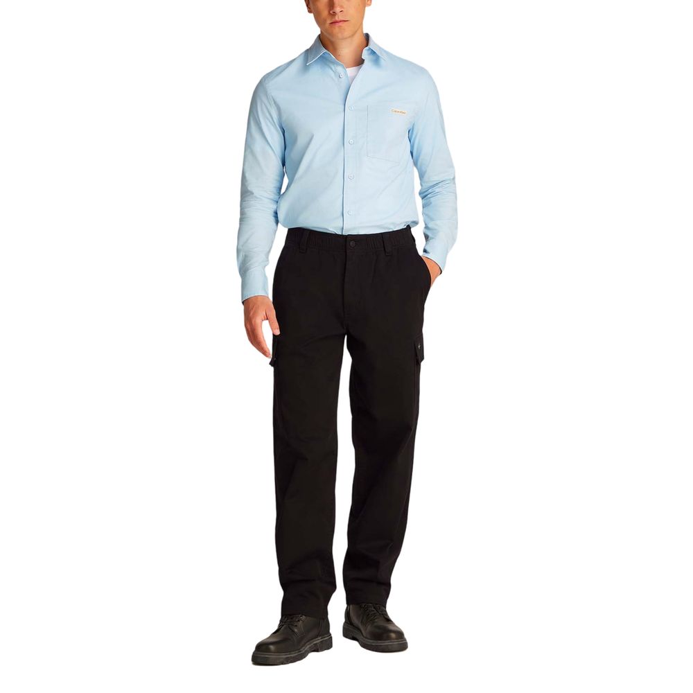 Calvin Klein Jeans Schwarze Baumwollhose