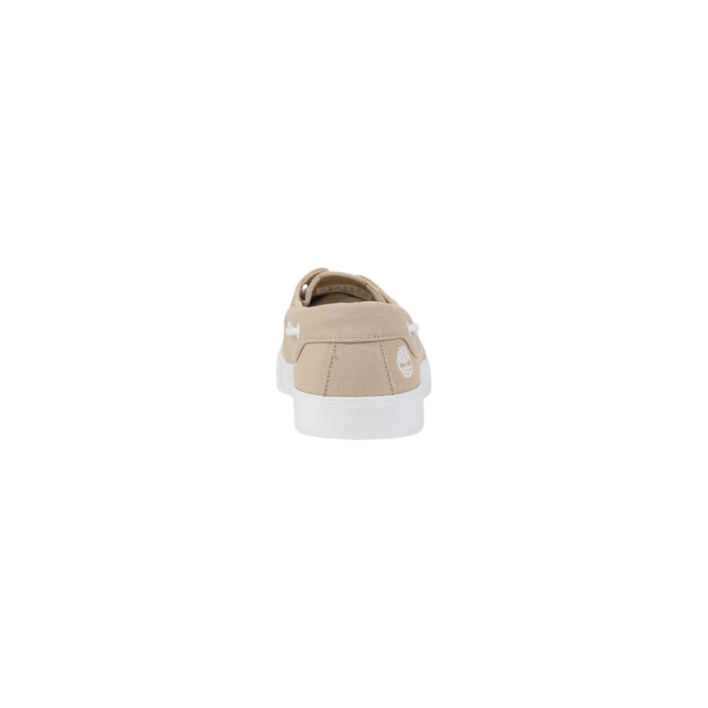 Timberland Beige Lyocell Sneakers mit niedrigem Schaft