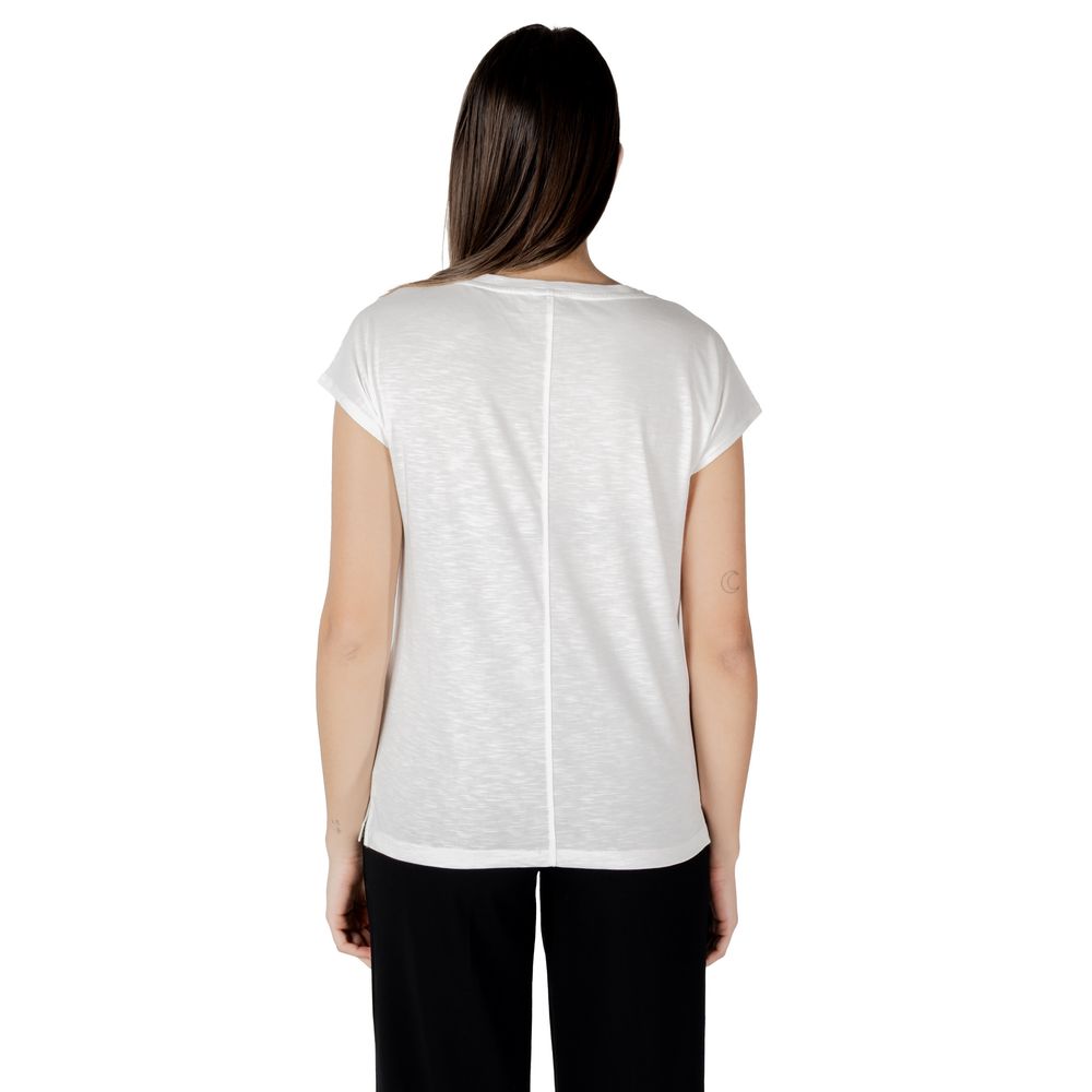 Street One T-Shirt aus weißer Baumwolle