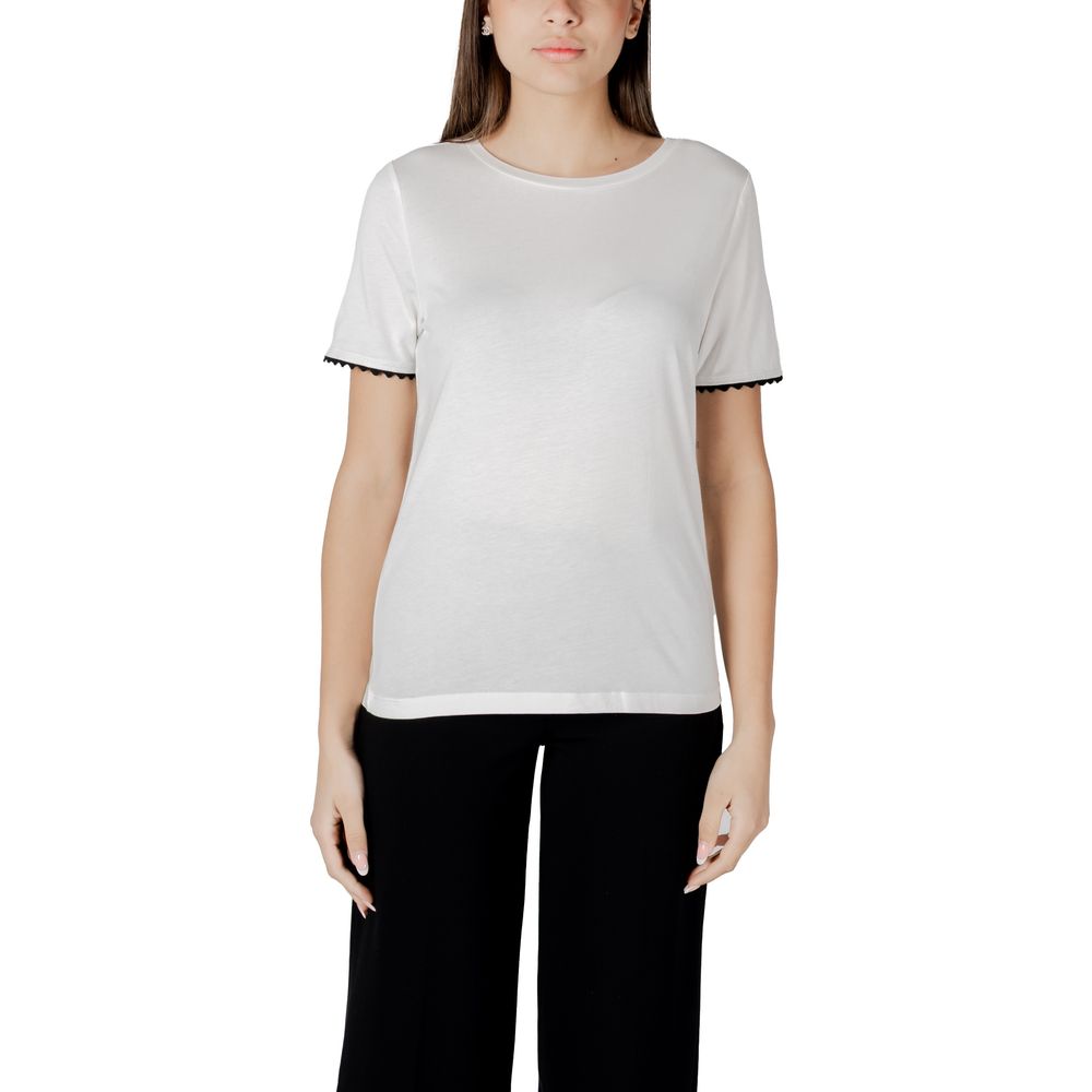 Street One T-Shirt aus weißer Baumwolle