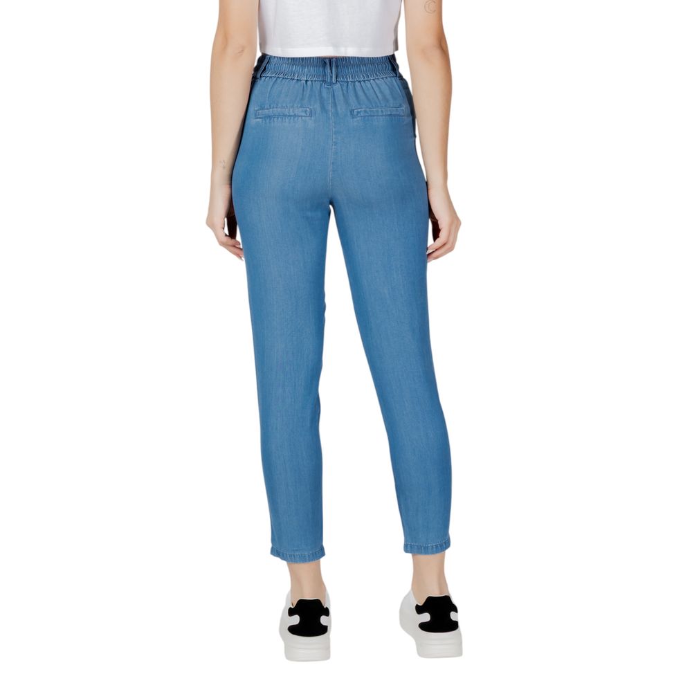 Only Blaue Lyocell-Freizeithose