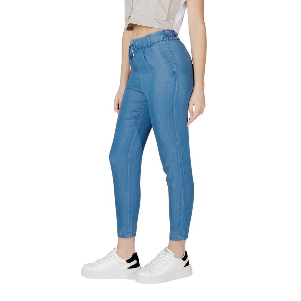 Only Blaue Lyocell-Freizeithose