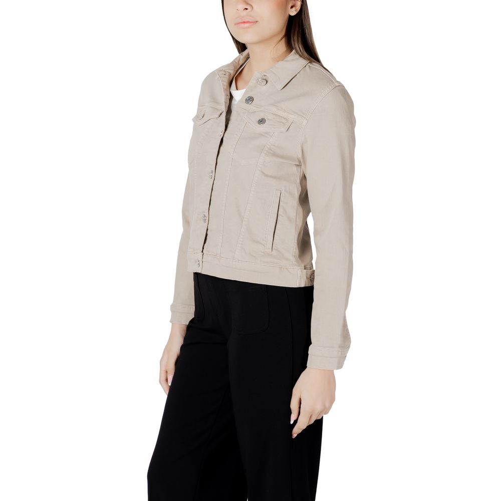 Street One Beige Cotton Jackets &amp