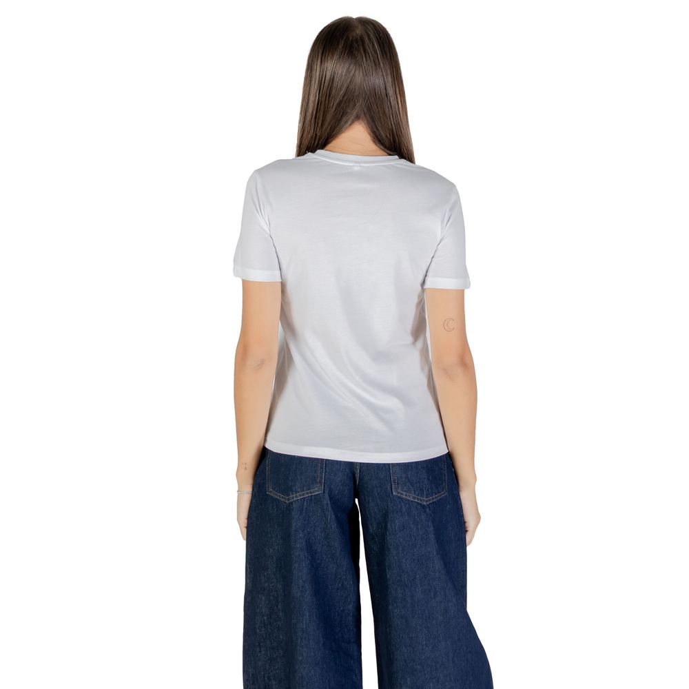 Only Weißes Baumwoll-T-Shirt