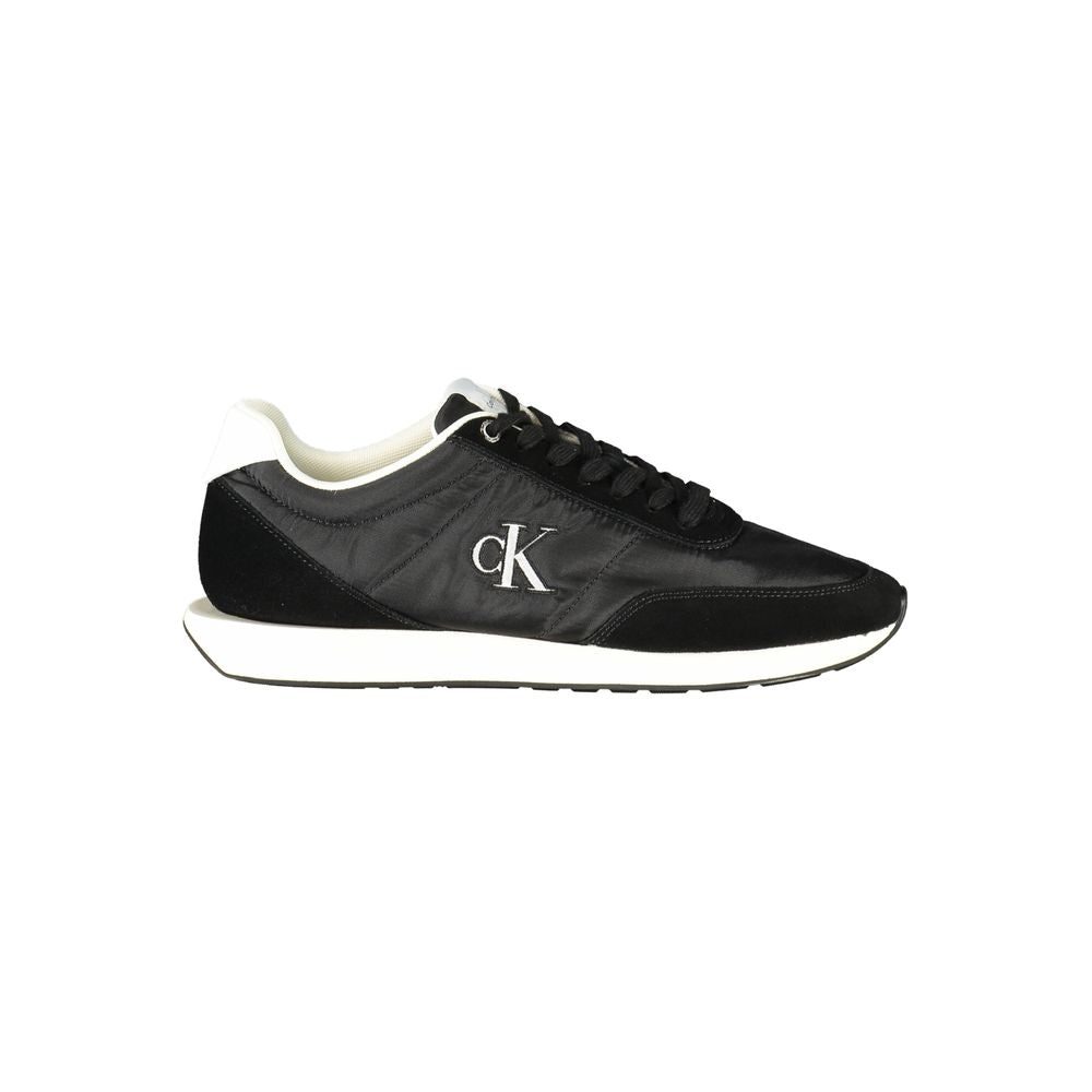 Calvin Klein Men's Black Recycled Polyester Sneakers