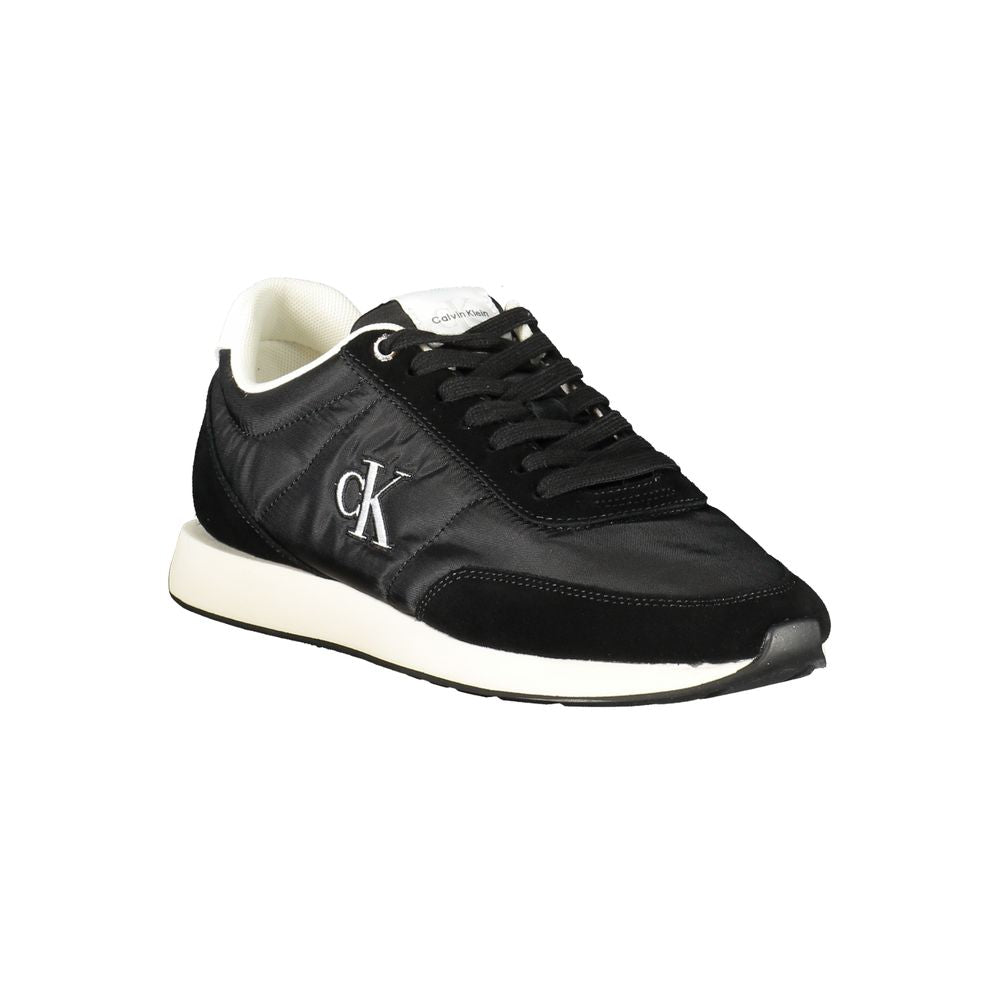 Calvin Klein Men's Black Recycled Polyester Sneakers