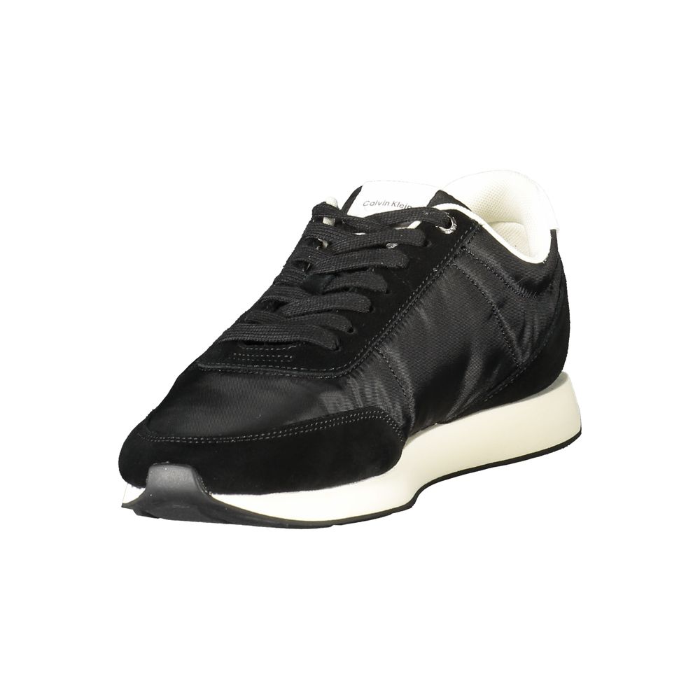Calvin Klein Men's Black Recycled Polyester Sneakers
