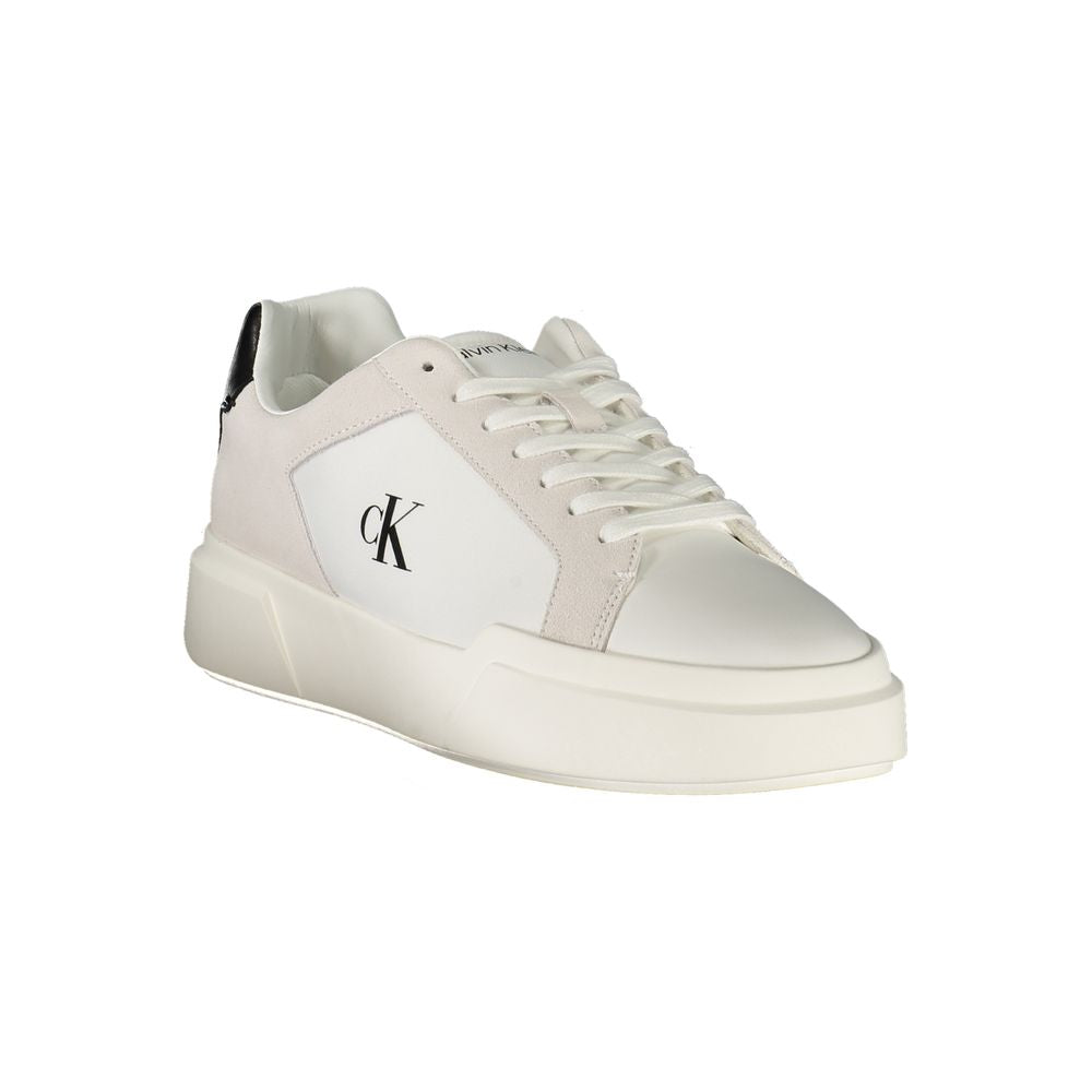 Calvin Klein Bianco Leder Herren Sneaker