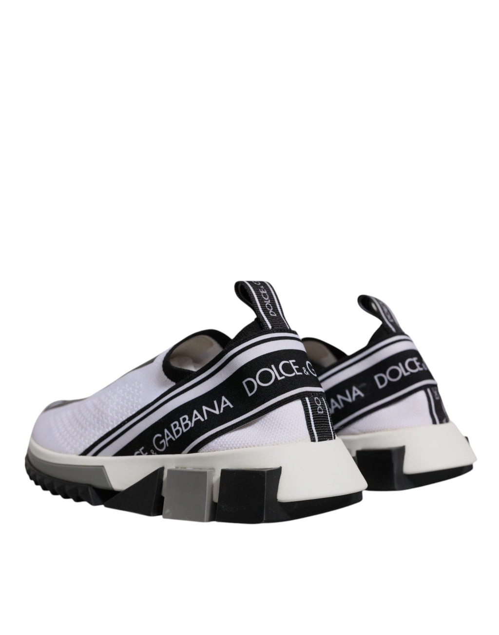 Dolce & Gabbana Schwarz Weiß Slip On Sorrento Sneakers Schuhe