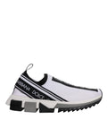 Dolce & Gabbana Schwarz Weiß Slip On Sorrento Sneakers Schuhe
