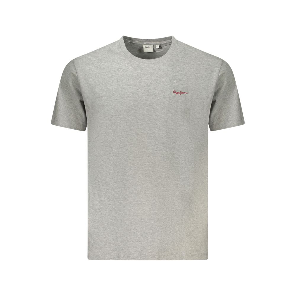Pepe Jeans Graues Bio-Baumwoll-T-Shirt für Männer