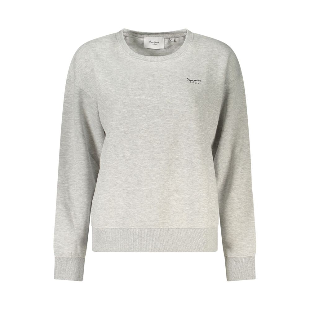 Pepe Jeans Women's Grey Cotton Jumper