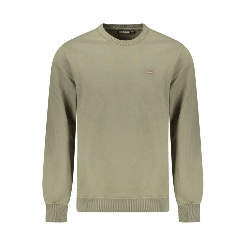 Napapijri Men's Green Cotton Sweater
