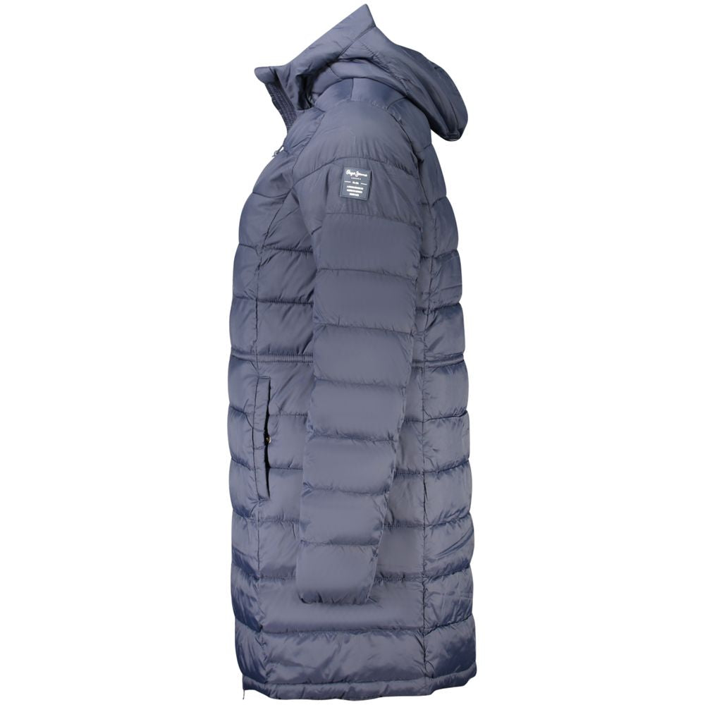Pepe Jeans Blue Polyamide Jacket & Coat