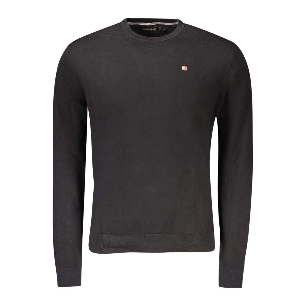 Napapijri Men's Black Cotton Sweater