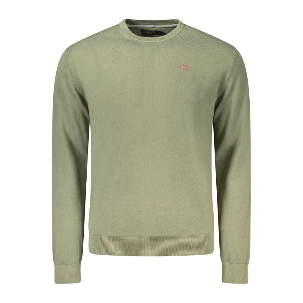 Napapijri Men's Green Cotton Sweater