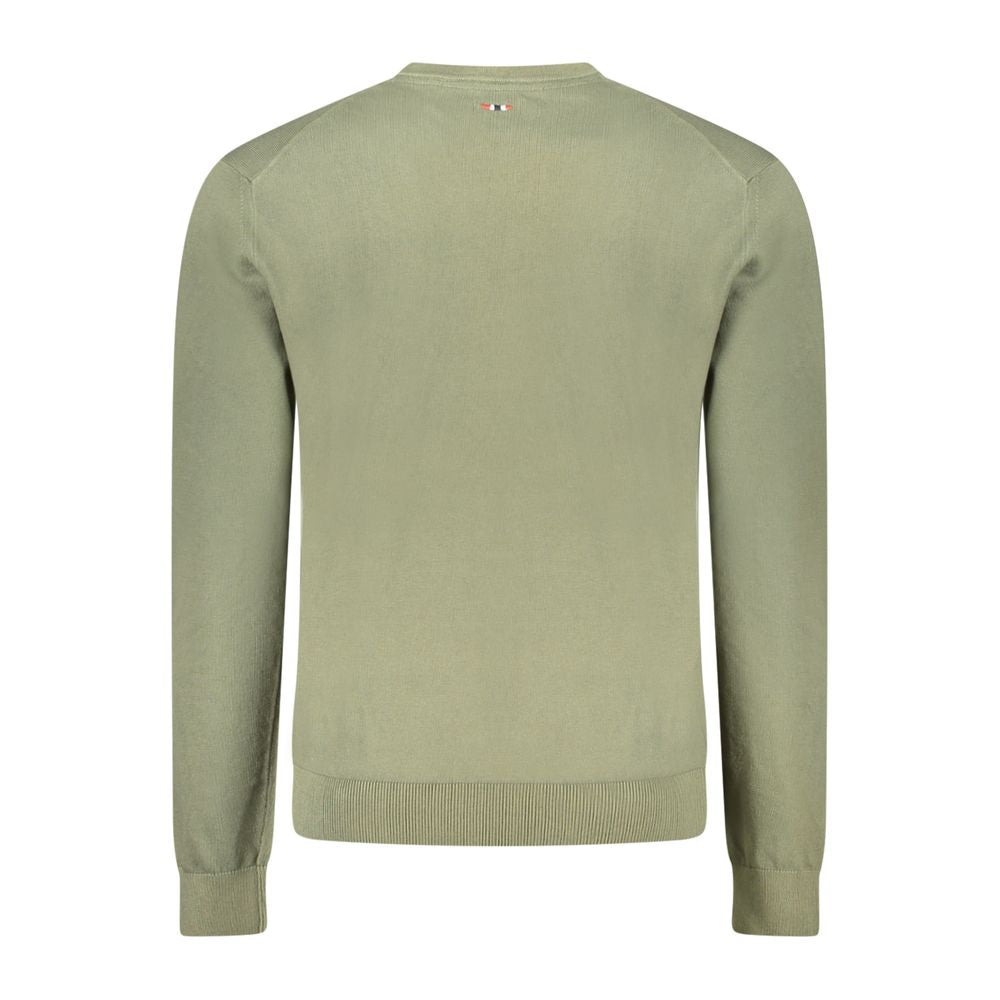 Napapijri Men's Green Cotton Sweater