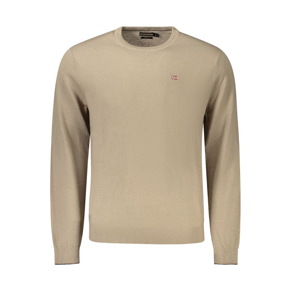 Napapijri Men's Brown Wool Sweater