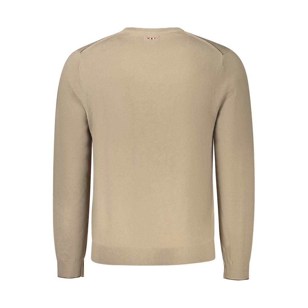 Napapijri Men's Brown Wool Sweater