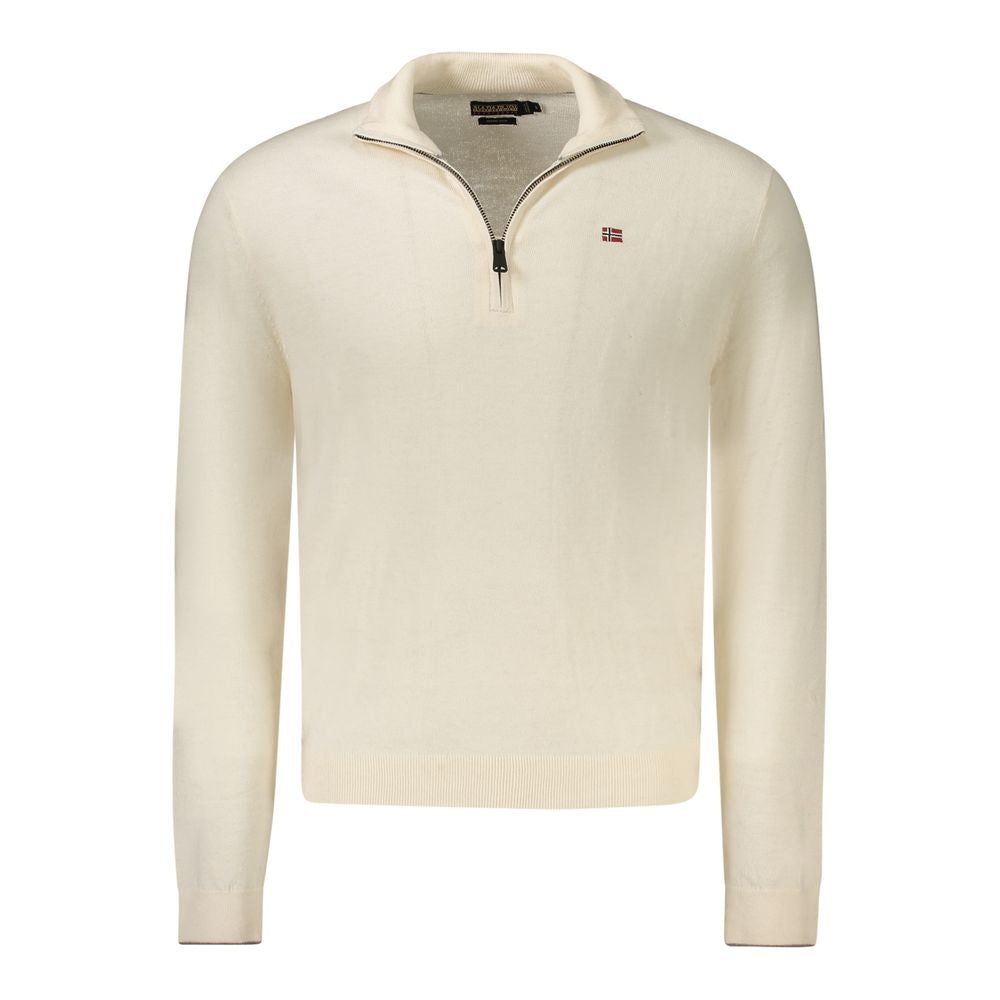Napapijri Weißer Pullover aus Wolle für Männer