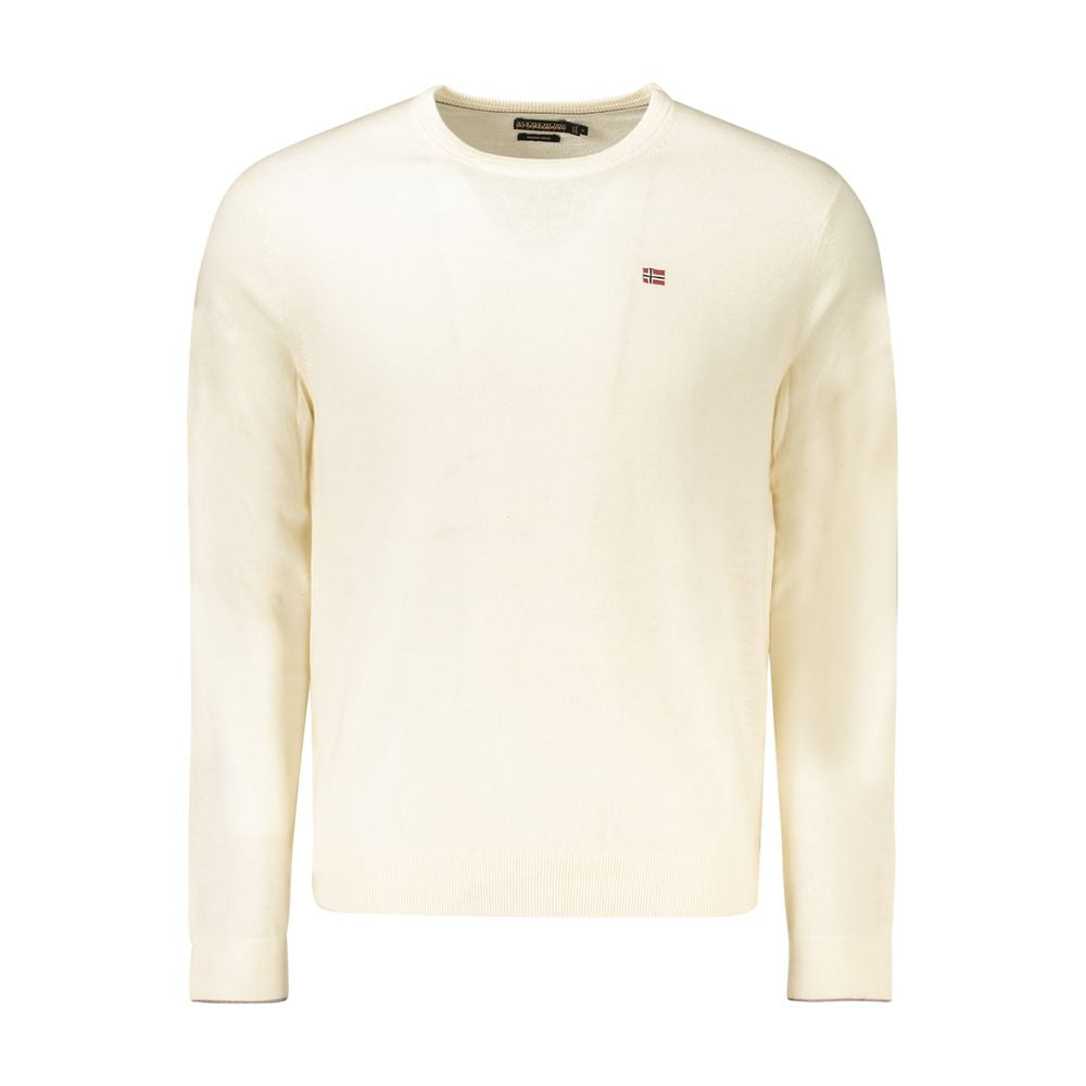 Napapijri Men's White Wool Sweater