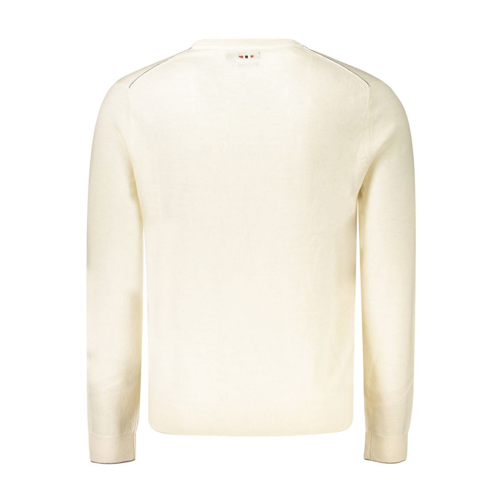 Napapijri Men's White Wool Sweater