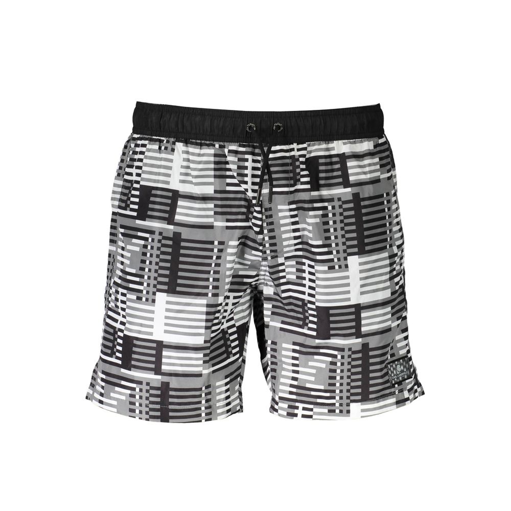 Karl Lagerfeld Schwarze Badeshorts aus Polyester für Herren