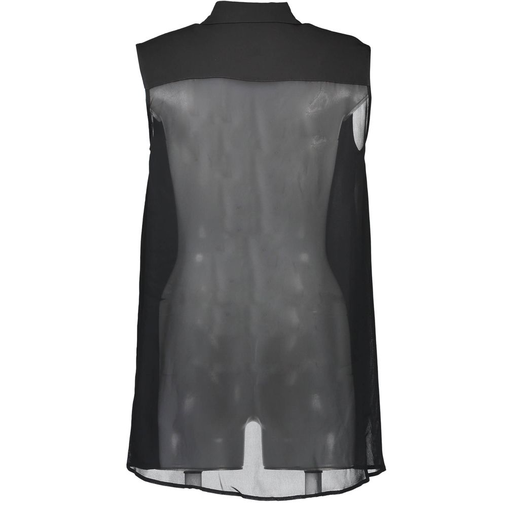 Love Moschino Schwarzes Viskosehemd