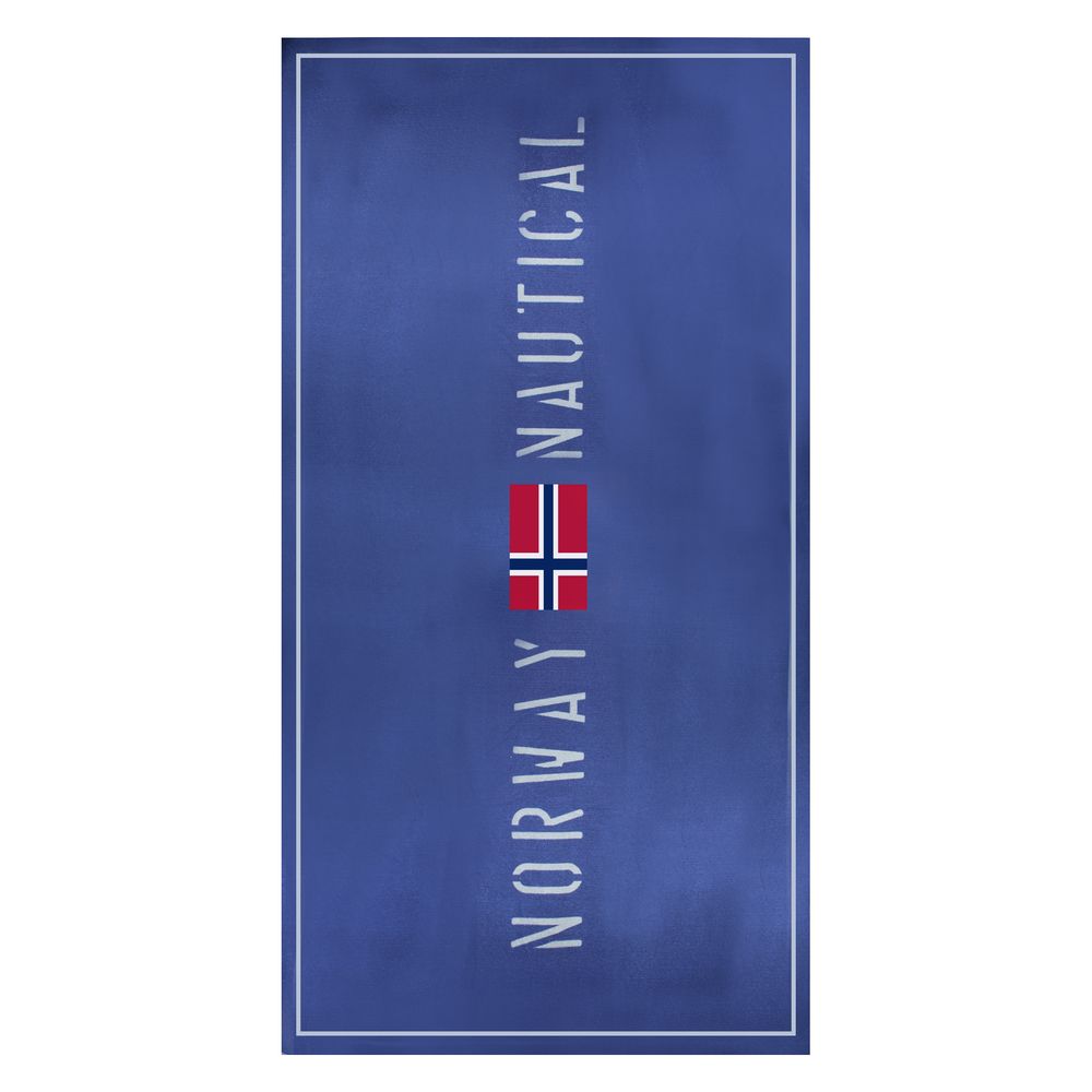 Norway 1963 Blaues Strandtuch aus Polyester