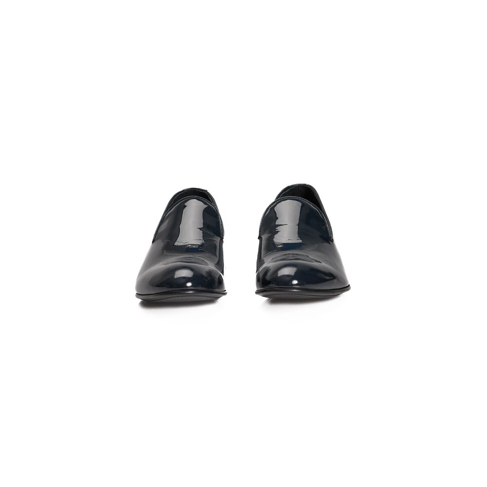 Roberto Pepe Luxury Blue Calfskin Men's Loafers