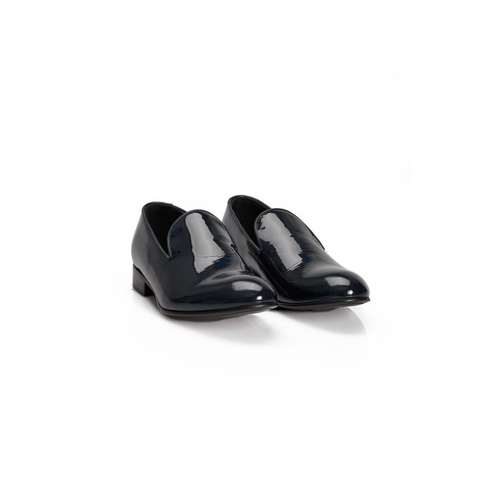 Roberto Pepe Luxury Blue Calfskin Men's Loafers