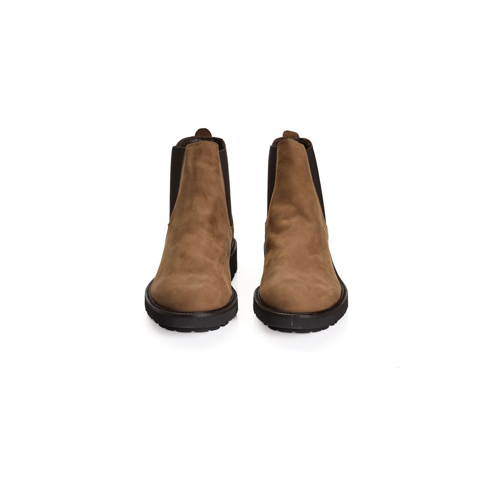 Roberto Pepe Men's Luxury Boots in Brown Calf Leather