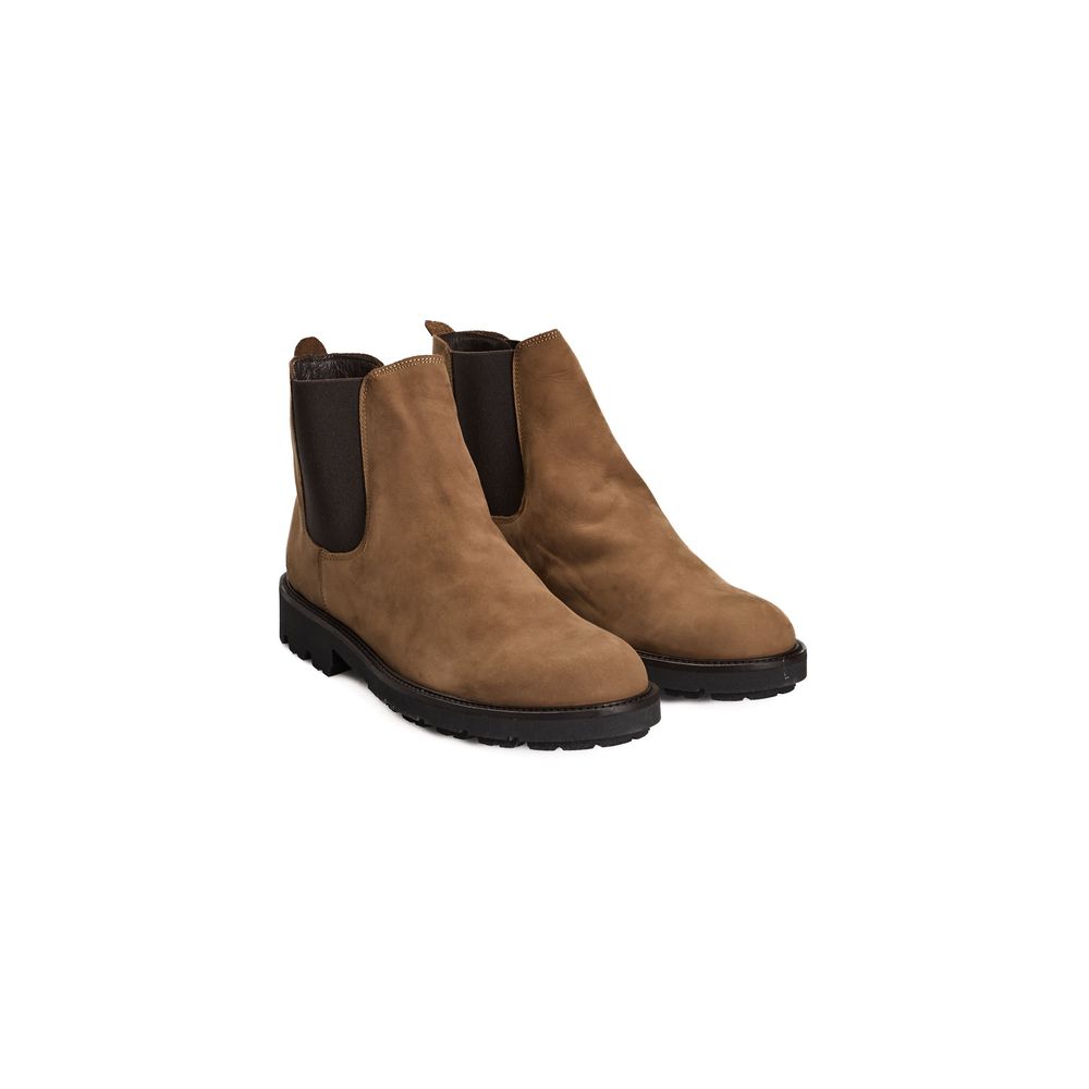 Roberto Pepe Men's Luxury Boots in Brown Calf Leather