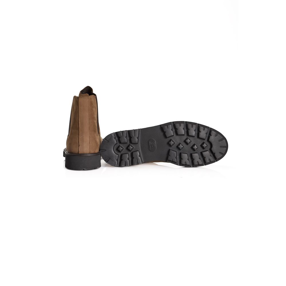 Roberto Pepe Men's Luxury Boots in Brown Calf Leather