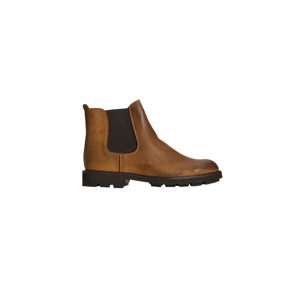 Roberto Pepe Luxury Stiefel aus braunem Kalbsleder für Männer