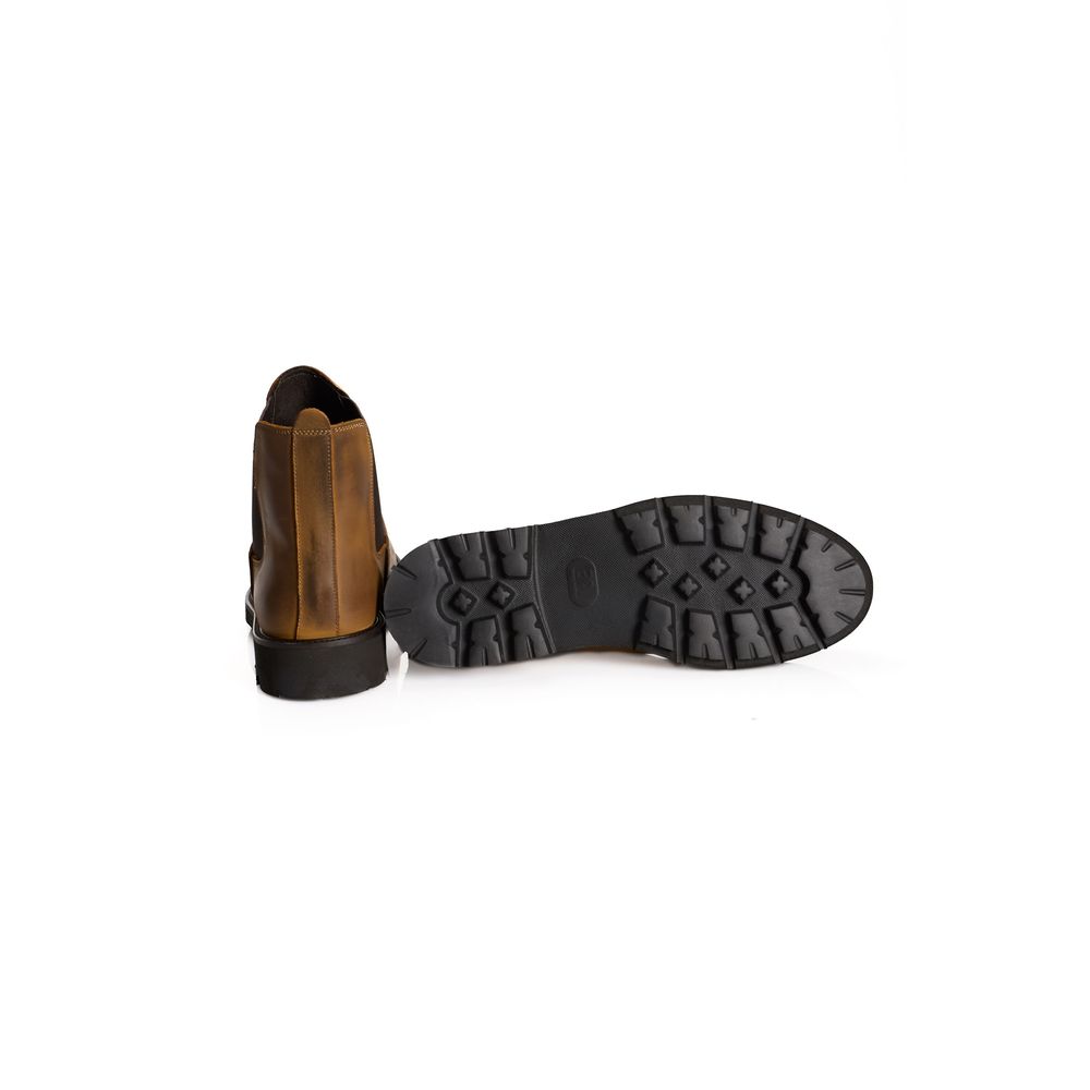 Roberto Pepe Luxury Stiefel aus braunem Kalbsleder für Männer