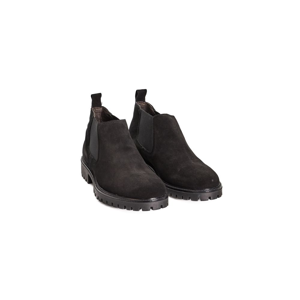 Roberto Pepe Luxury Black Calfskin Men's Boots