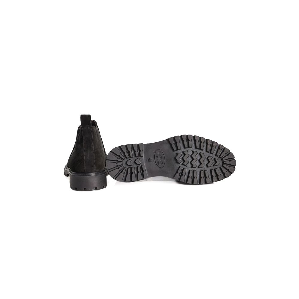 Roberto Pepe Luxury Black Calfskin Men's Boots