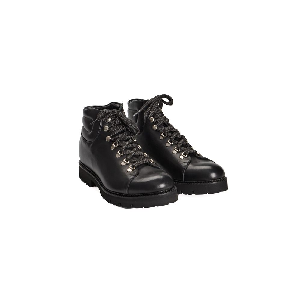 Roberto Pepe Luxury Black Calfskin Men's Boots