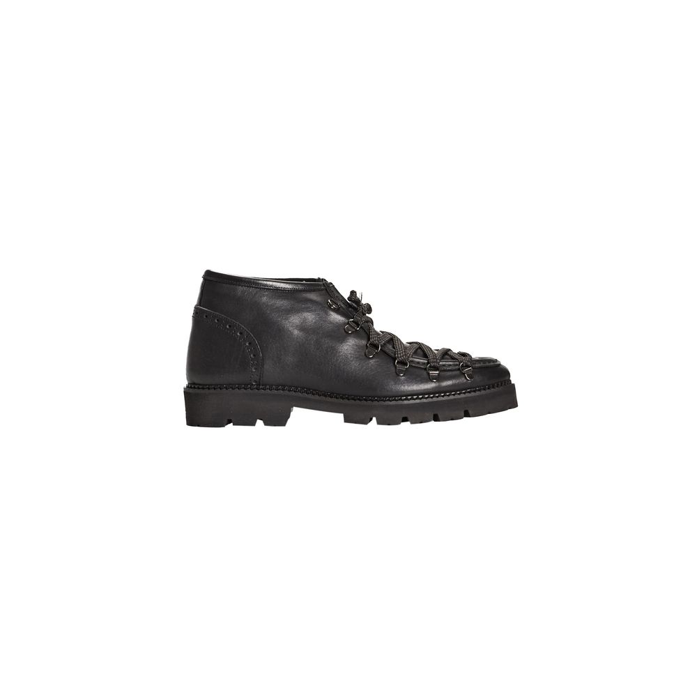 Roberto Pepe Luxury Black Calfskin Men's Boots