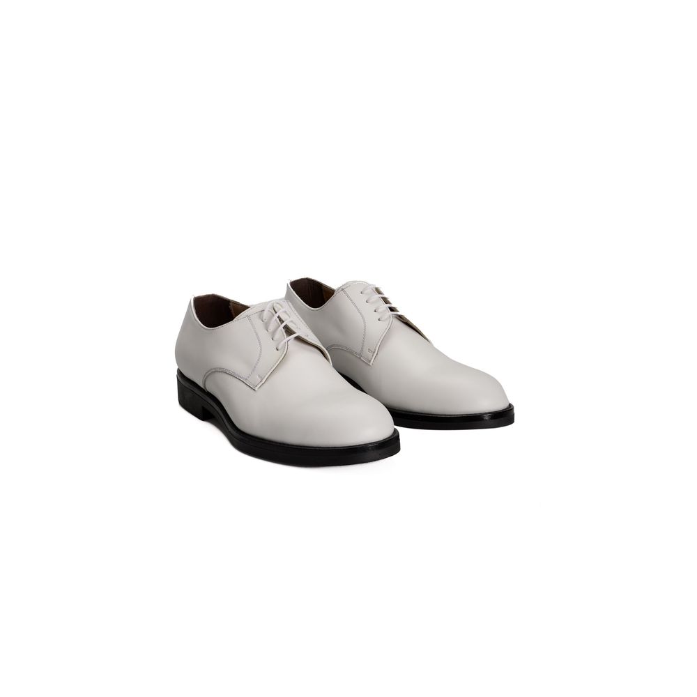 Roberto Pepe Luxury Weißes Kalbsleder Herren Loafer