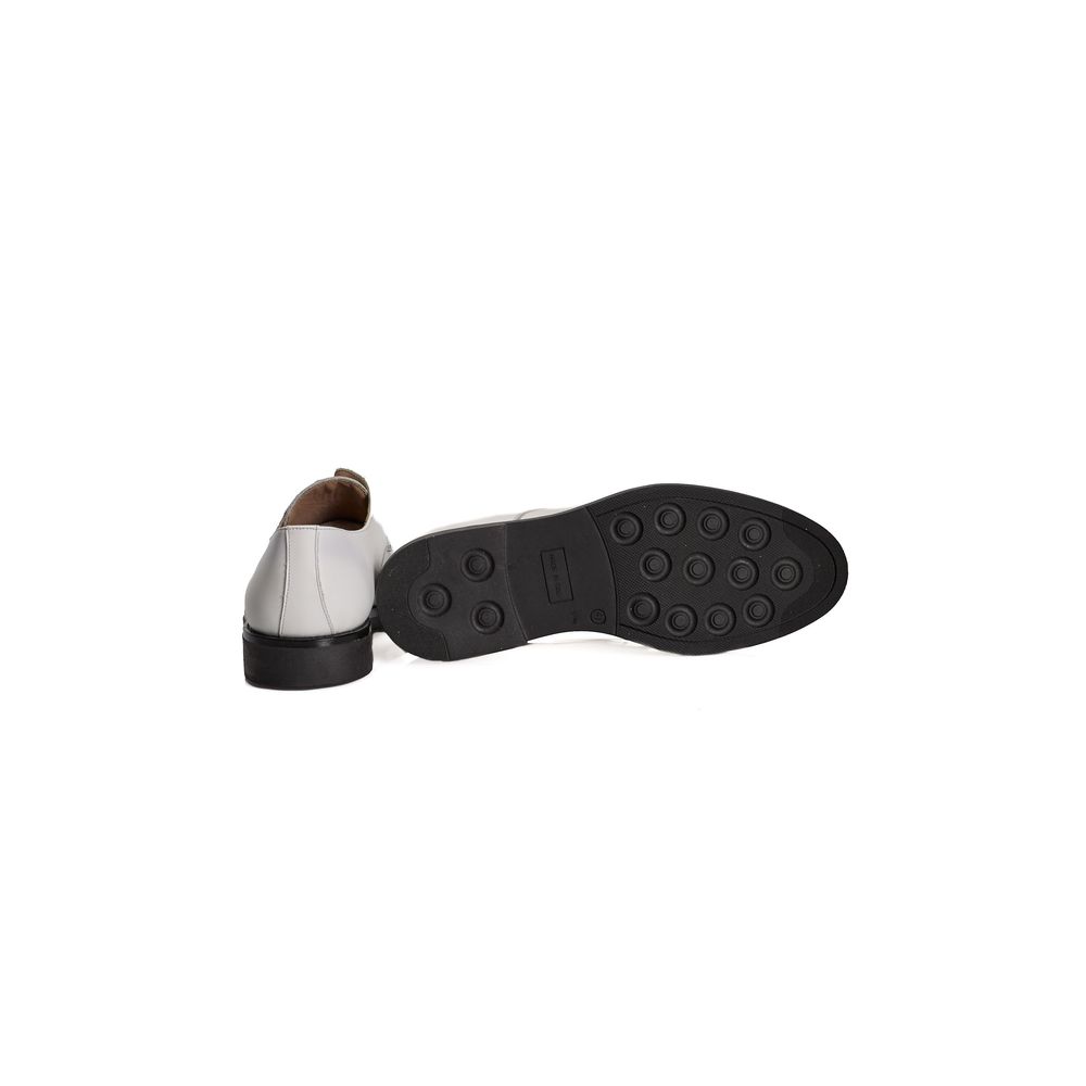 Roberto Pepe Luxury Weißes Kalbsleder Herren Loafer