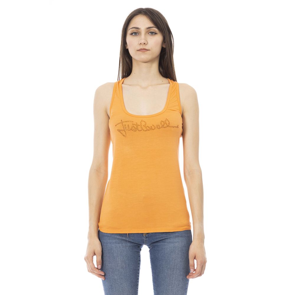 Just Cavalli Oranger Viskose-Damentop