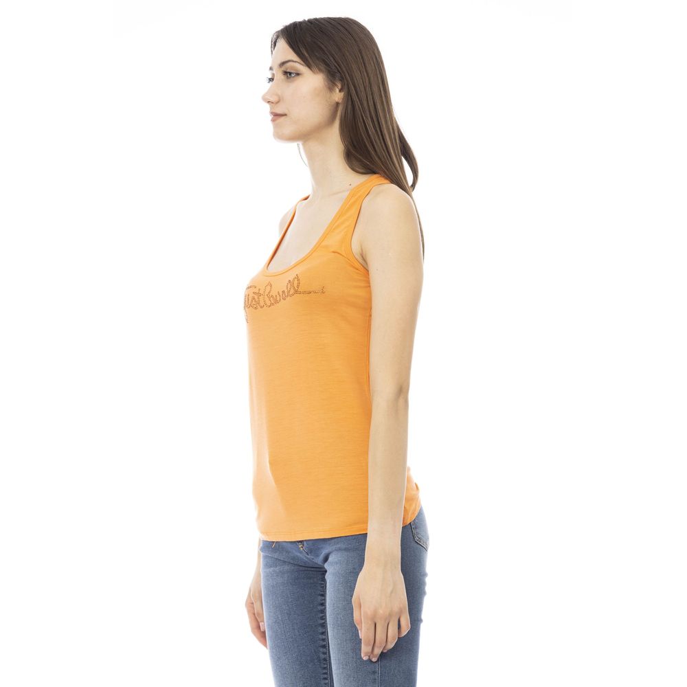 Just Cavalli Oranger Viskose-Damentop
