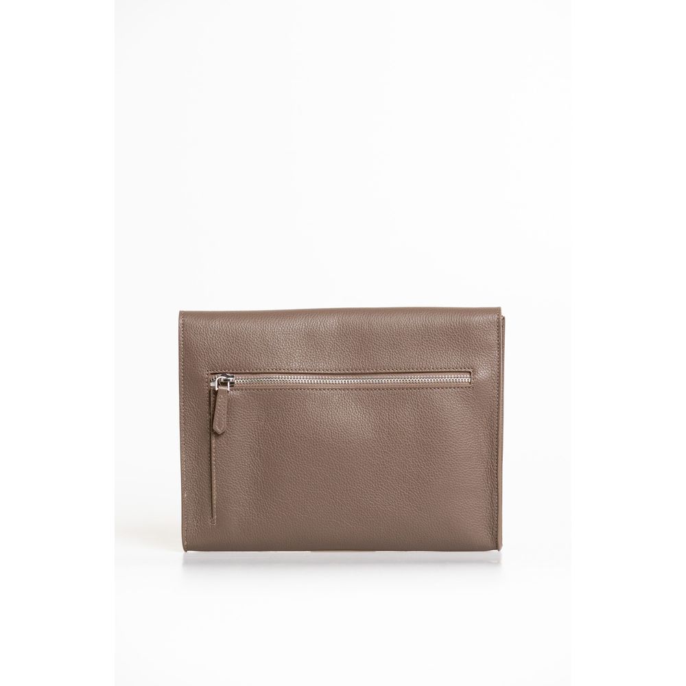 Trussardi Braunes Polyester Männer Clutch