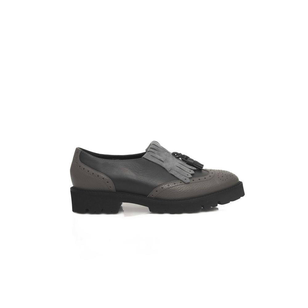 Cerruti 1881 Graue Rindsleder Damen Loafer