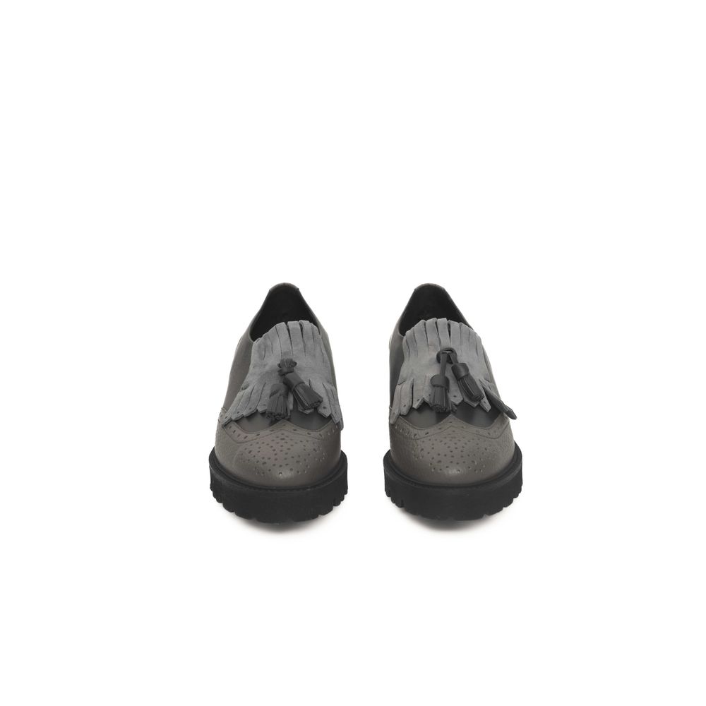 Cerruti 1881 Graue Rindsleder Damen Loafer