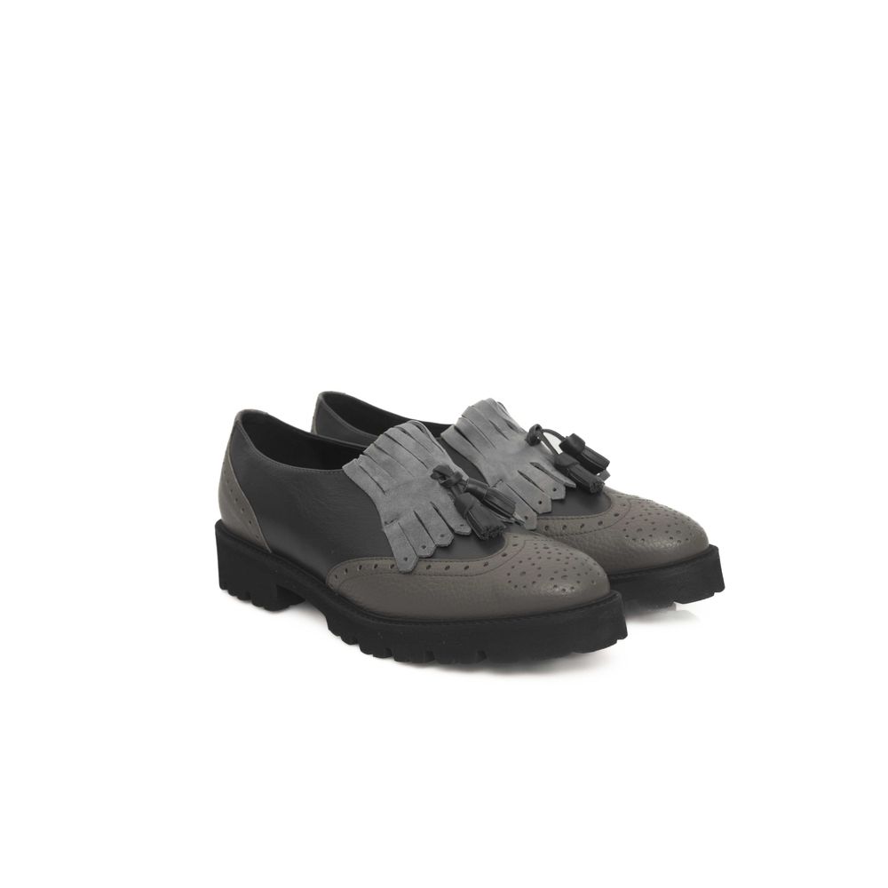 Cerruti 1881 Graue Rindsleder Damen Loafer